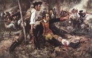 Frederick Coffay Yohn General Herkimer Directing the Battle of Oriskany oil painting